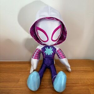 Marvel Spidey & His Amazing Friends Ghost-Spider 16" Plush Toy White Purple Kids